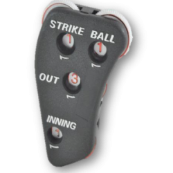 CONTADOR DE PLASTICO PARA BEISBOL 4 FUNCIONES