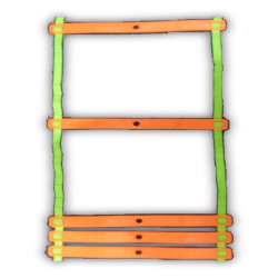 ESCALERA LINEAL CON ESCALONES DE PLASTICO 6M