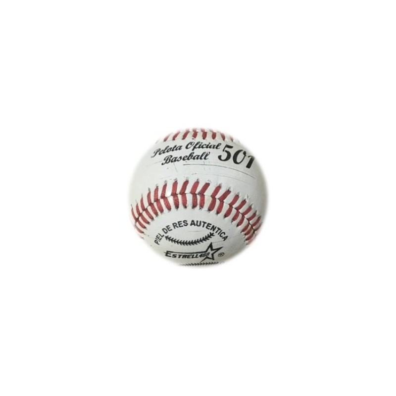 ESTRELLA PELOTA DE BEIS BOL OFICIAL PIEL DE RES M-501