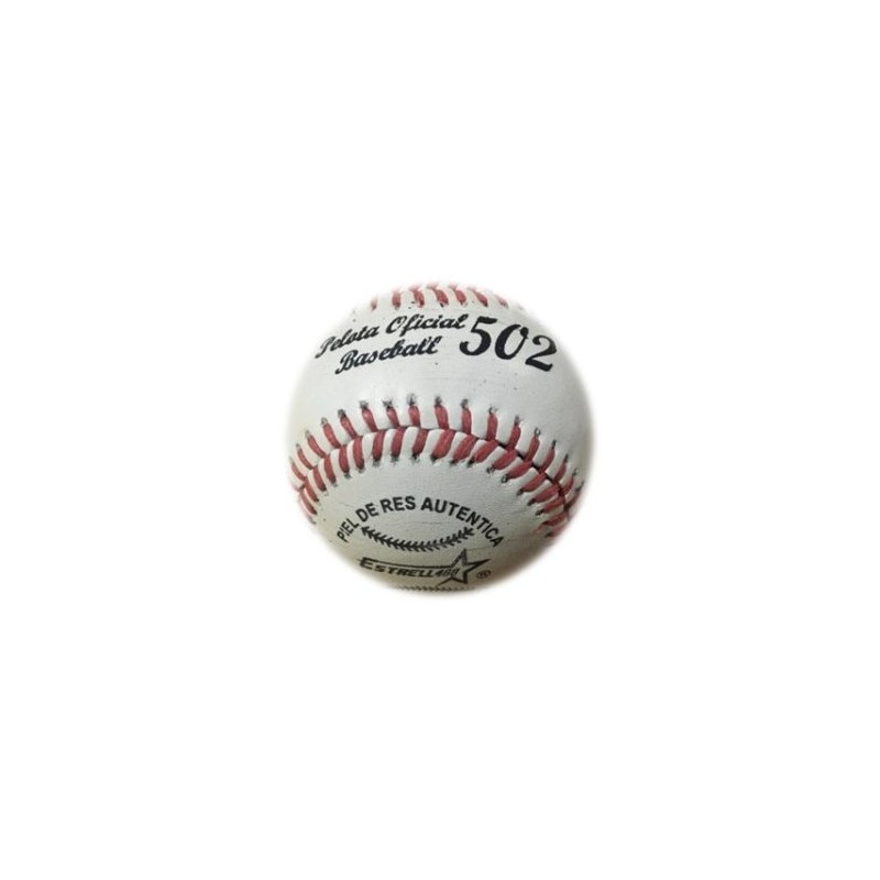 ESTRELLA PELOTA DE BEIS BOL OFICIAL PIEL DE RES M-502