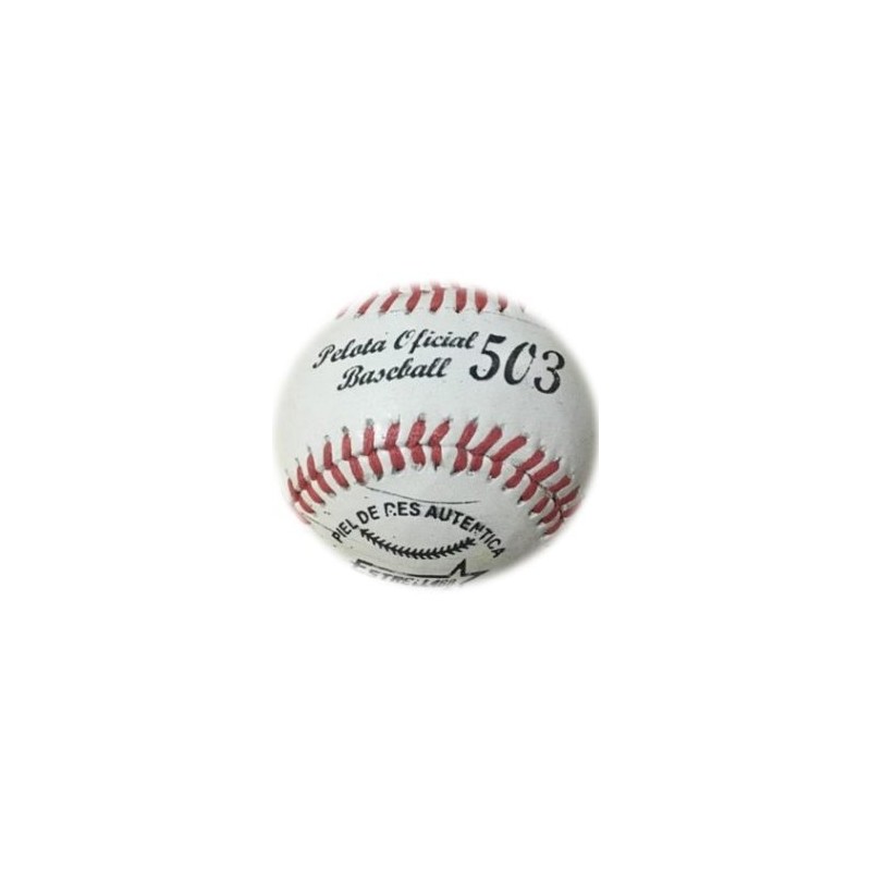 ESTRELLA PELOTA DE BEIS BOL OFICIAL PIEL DE RES M-503
