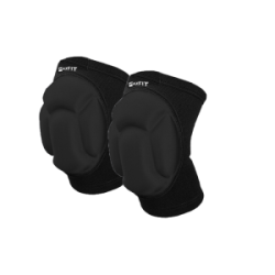MAXFIT PAR DE RODILLERA DE COMPRESION Y ESPONJA NEGRA