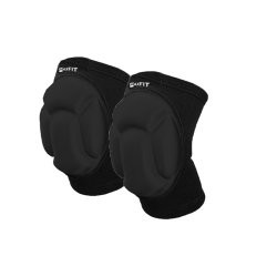MAXFIT PAR DE RODILLERA DE COMPRESION Y ESPONJA NEGRA