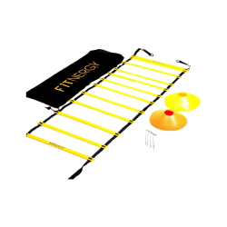 MAXFIT SET DE EJERCITACION (1 ESCALERA Y 10 PLATOS)