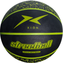 MOLTEN BALON BASQUET BOL XION STREET HULE No.7 NEGRO/VERDE