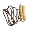 NIMBLE CUERDA PARA SALTAR DE CUERO PUÑO DE MADERA