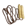 NIMBLE CUERDA PARA SALTAR DE CUERO PUÑO DE MADERA