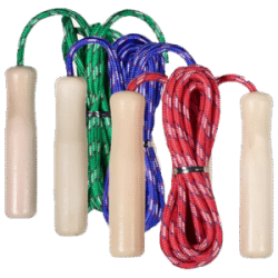 NIMBLE CUERDA PARA SALTAR DE PIOLA CON MANGO DE MADERA