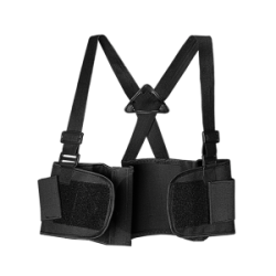 NIMBLE FAJA SACRO LUMBAR CON TIRANTES NEGRA