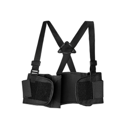 NIMBLE FAJA SACRO LUMBAR CON TIRANTES NEGRA