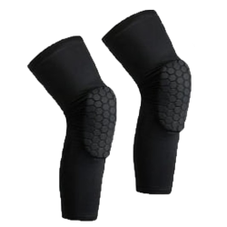 NIMBLE PAR RODILLERA ACOJINADA PARA BASQUET NEGRA