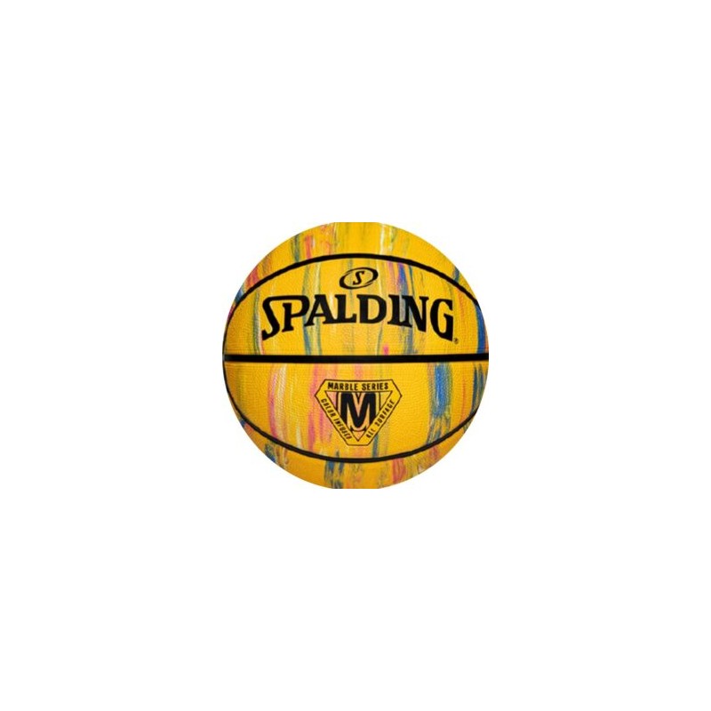 SPALDING BALON BASQUET BOL MARBLE AMARILLO HULE No.7