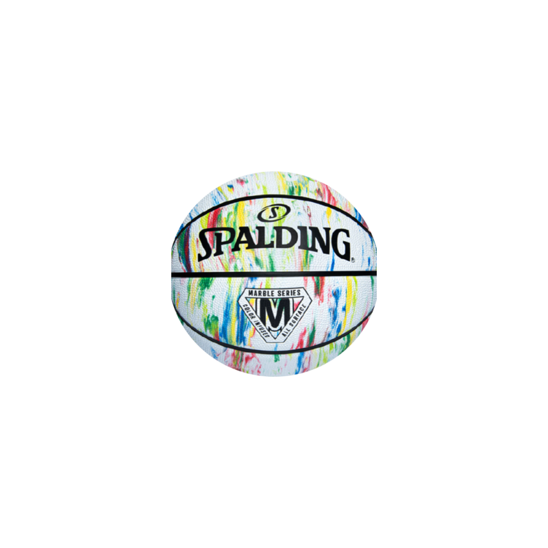 SPALDING BALON BASQUET BOL MARBLE BLANCO HULE No.7