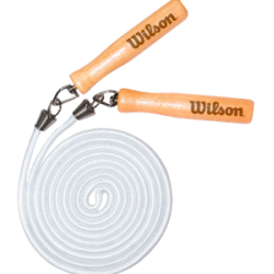 WILSON CUERDA PARA SALTAR CON MANGO DE MADERA