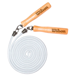 WILSON CUERDA PARA SALTAR CON MANGO DE MADERA