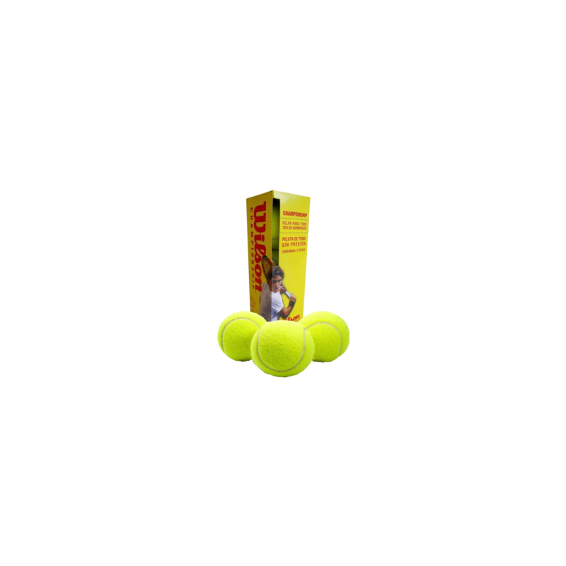 WILSON PELOTA DE TENIS SIN PRECION  CAJA C/ 3 PIEZAS